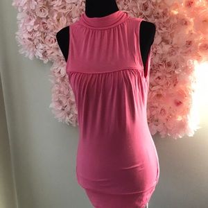 Guess pink high neck/ low back sleeveless top